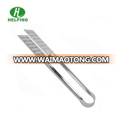 Best selling logo acceptable good quality 15cm length new stainless steel  tea bag tong squeezer