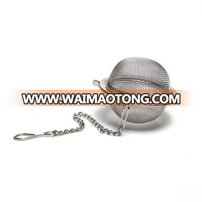 LFGB quality 6.5cm tea ball egg infuser with chain